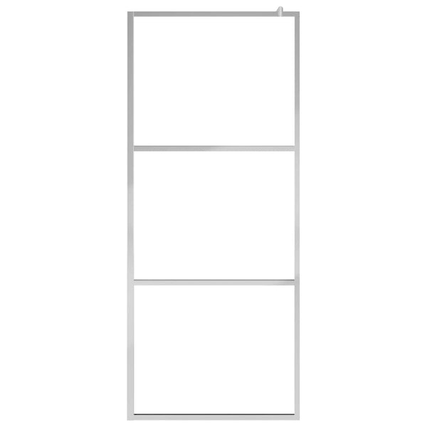 vidaXL Walk-in Shower Screen with Clear Tempered Glass 90x195 cm