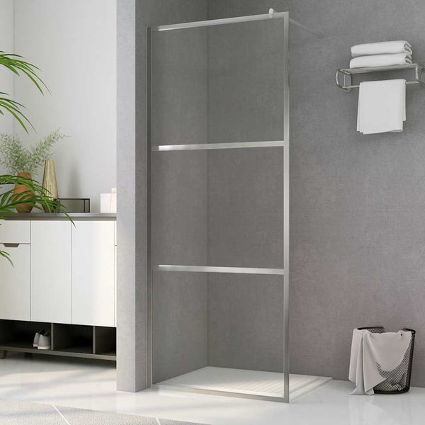 vidaXL Walk-in Shower Screen with Clear Tempered Glass 90x195 cm