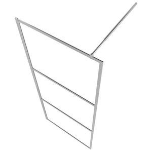 vidaXL Walk-in Shower Screen with Clear ESG Glass 100x195 cm