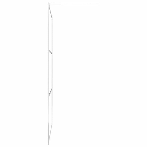 vidaXL Walk-in Shower Screen with Clear ESG Glass 100x195 cm