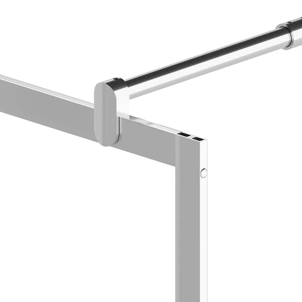 vidaXL Walk-in Shower Screen with Clear ESG Glass 100x195 cm