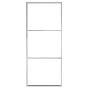 vidaXL Walk-in Shower Screen Half-Frosted ESG Glass 90x195cm