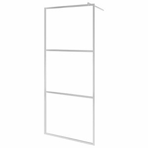 vidaXL Walk-in Shower Screen with Fully Frosted ESG Glass 80x195 cm