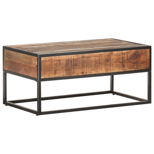vidaXL Coffee Table 90x50x40 cm Rough Acacia Wood