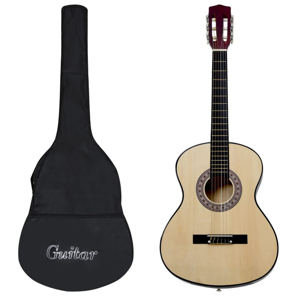 vidaXL Classical Guitar for Beginners with Bag 4/4 39"