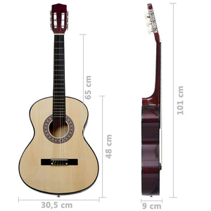 vidaXL Classical Guitar for Beginners with Bag 4/4 39"
