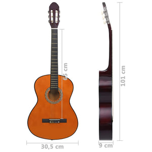 vidaXL Classical Guitar for Beginners with Bag 4/4 39"
