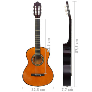 vidaXL Classical Guitar for Beginners and Children with Bag 1/2 34"