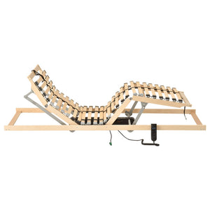 vidaXL Electric Slatted Bed Base with 28 Slats 7 Zones 80x200 cm