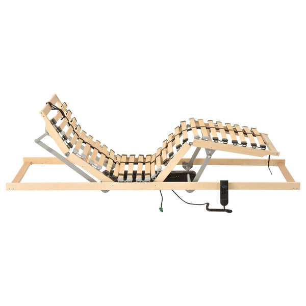 vidaXL Electric Slatted Bed Base with 28 Slats 7 Zones 80x200 cm