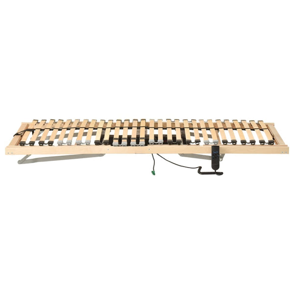 vidaXL Electric Slatted Bed Base with 28 Slats 7 Zones 80x200 cm