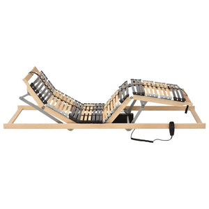 vidaXL Electric Slatted Bed Base with 42 Slats 7 Zones 90x200 cm
