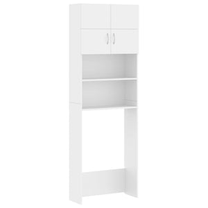vidaXL Washing Machine Cabinet Set White Engineered Wood