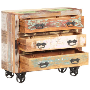vidaXL Sideboard 80 x 30 x 70 cm Solid Reclaimed Wood