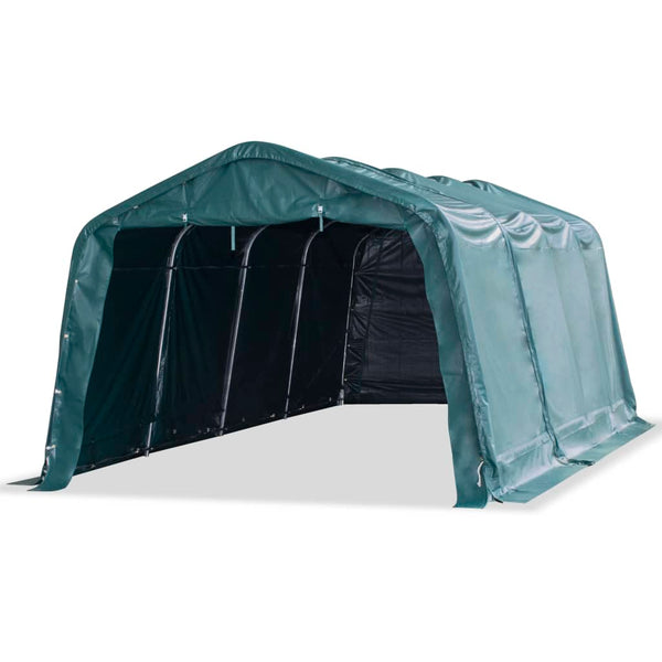 vidaXL PVC Pasture Tent 550 g/m² 3.3×6.4 m Dark Green
