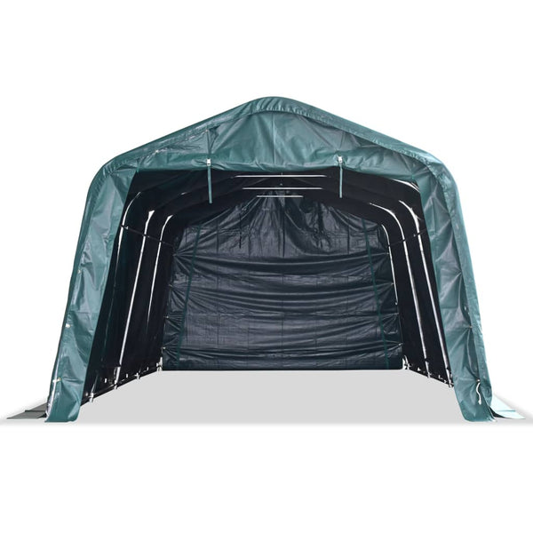 vidaXL PVC Pasture Tent 550 g/m² 3.3×6.4 m Dark Green