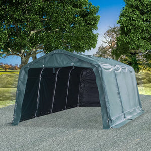vidaXL PVC Pasture Tent 550 g/m² 3.3×6.4 m Dark Green