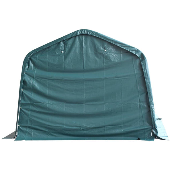 vidaXL Pasture Tent PVC 550 g/m² 3.3×16 m Dark Green
