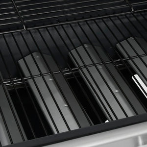 vidaXL Gas Grill 4+1 Burners Black and Silver Steel & Stainless Steel