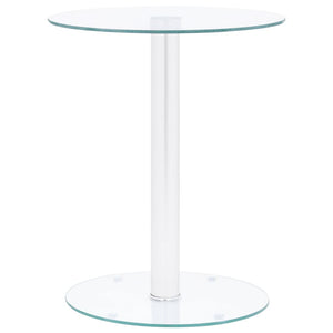 vidaXL Coffee Table Transparent 40 cm Toughened Glass