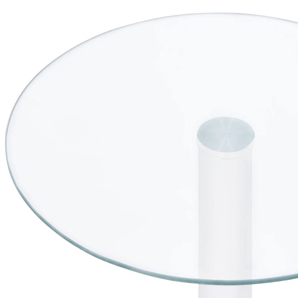 vidaXL Coffee Table Transparent 40 cm Toughened Glass