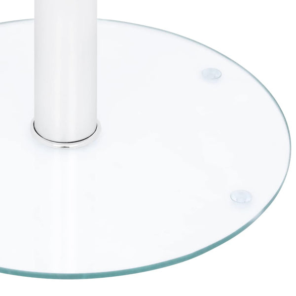 vidaXL Coffee Table Transparent 40 cm Toughened Glass