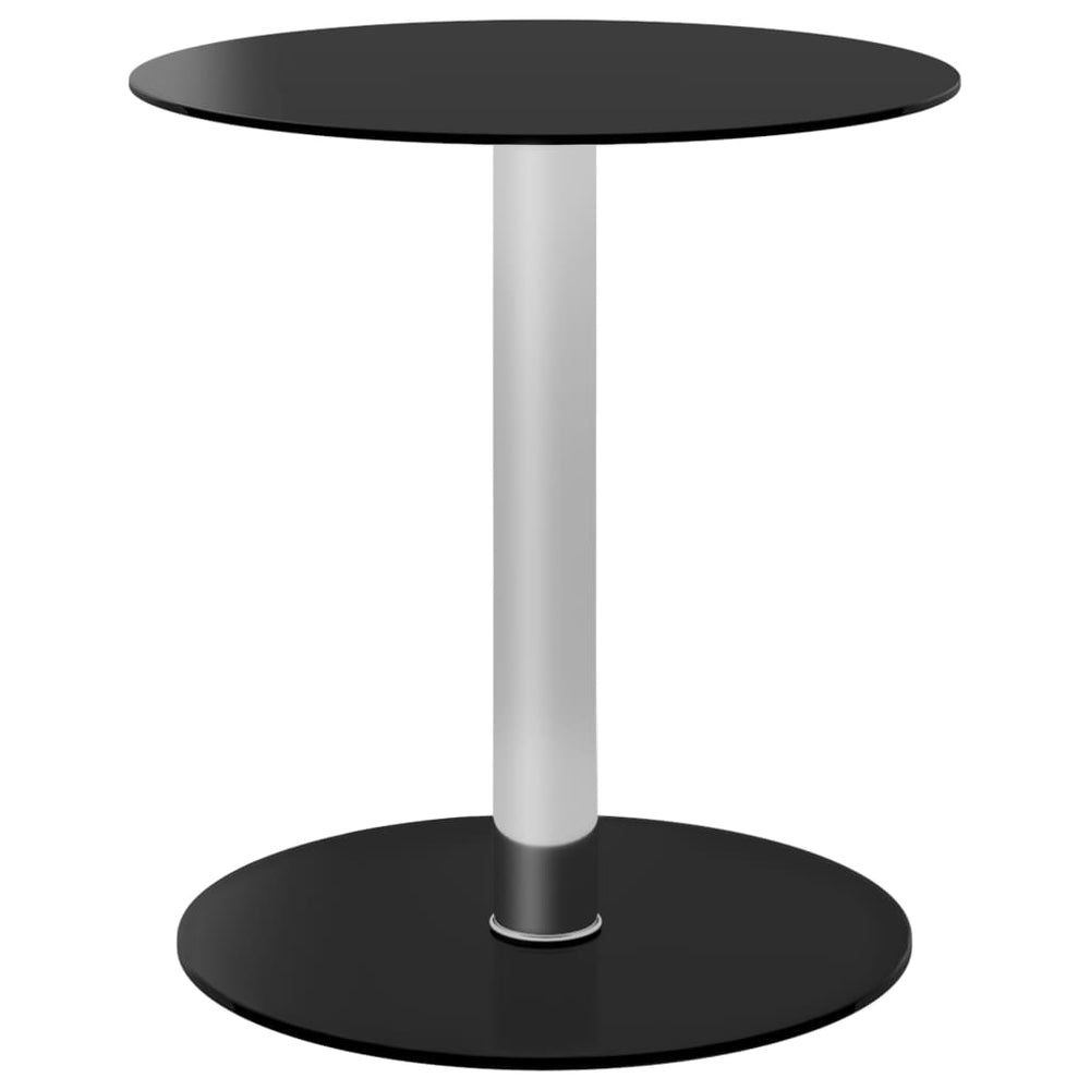 vidaXL Coffee Table Black 40 cm Toughened Glass