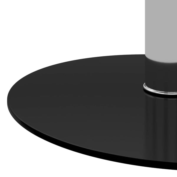 vidaXL Coffee Table Black 40 cm Toughened Glass
