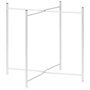 vidaXL Side Table Silver 40x40x41 cm Glass