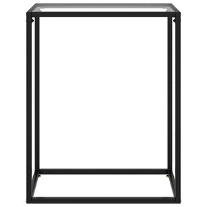 vidaXL Console Table Transparent 60x35x75 cm Tempered Glass