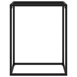 vidaXL Console Table Black 60x35x75 cm Tempered Glass