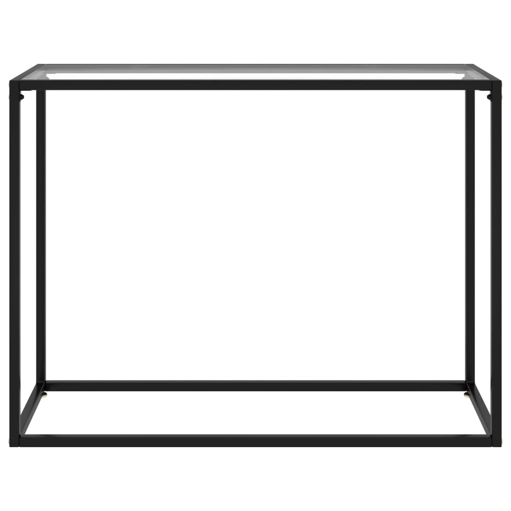 vidaXL Console Table Transparent 100x35x75 cm Tempered Glass