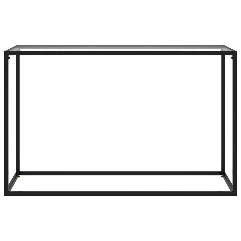vidaXL Console Table Transparent 120x35x75 cm Tempered Glass