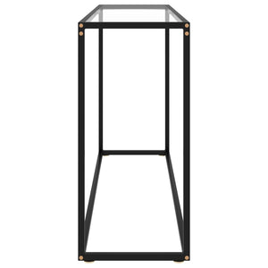 vidaXL Console Table Transparent 120x35x75 cm Tempered Glass