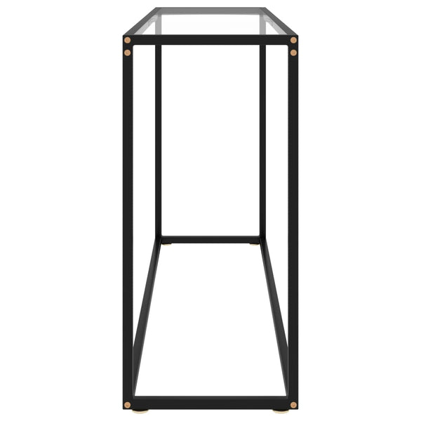 vidaXL Console Table Transparent 120x35x75 cm Tempered Glass