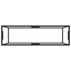 vidaXL Console Table Transparent 120x35x75 cm Tempered Glass