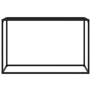 vidaXL Console Table Black 120x35x75 cm Tempered Glass