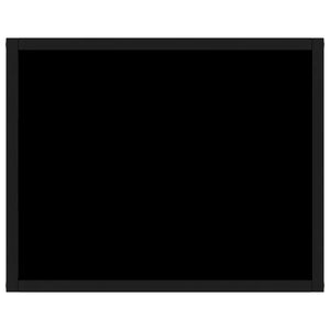 vidaXL Console Table Black 50x40x40 cm Tempered Glass