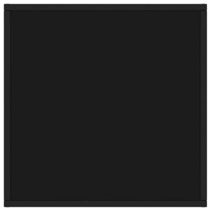 vidaXL Coffee Table Black with Black Glass 60x60x35 cm