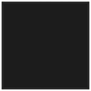 vidaXL Coffee Table Black with Black Glass 80x80x35 cm
