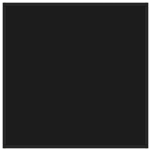 vidaXL Coffee Table Black with Black Glass 80x80x35 cm