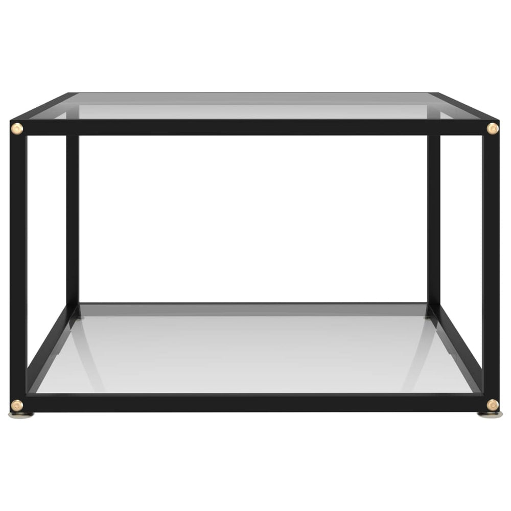 vidaXL Coffee Table Transparent 60x60x35 cm Tempered Glass