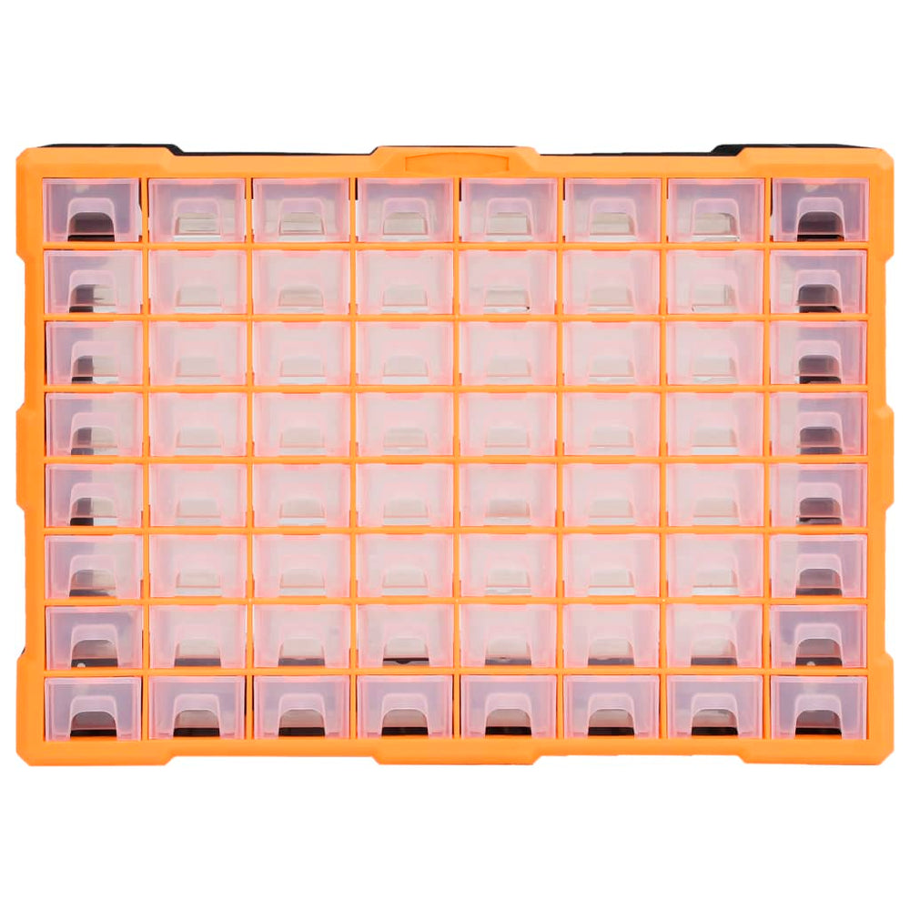 vidaXL 64-Drawer Multi-Drawer Organizer 52x16x37.5 cm