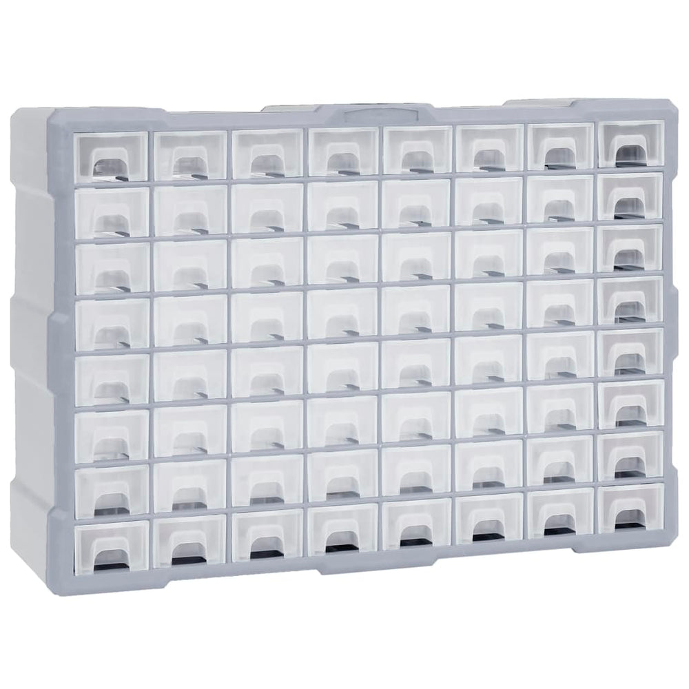vidaXL 64-Drawer Multi-Drawer Organizer 52x16x37.5 cm