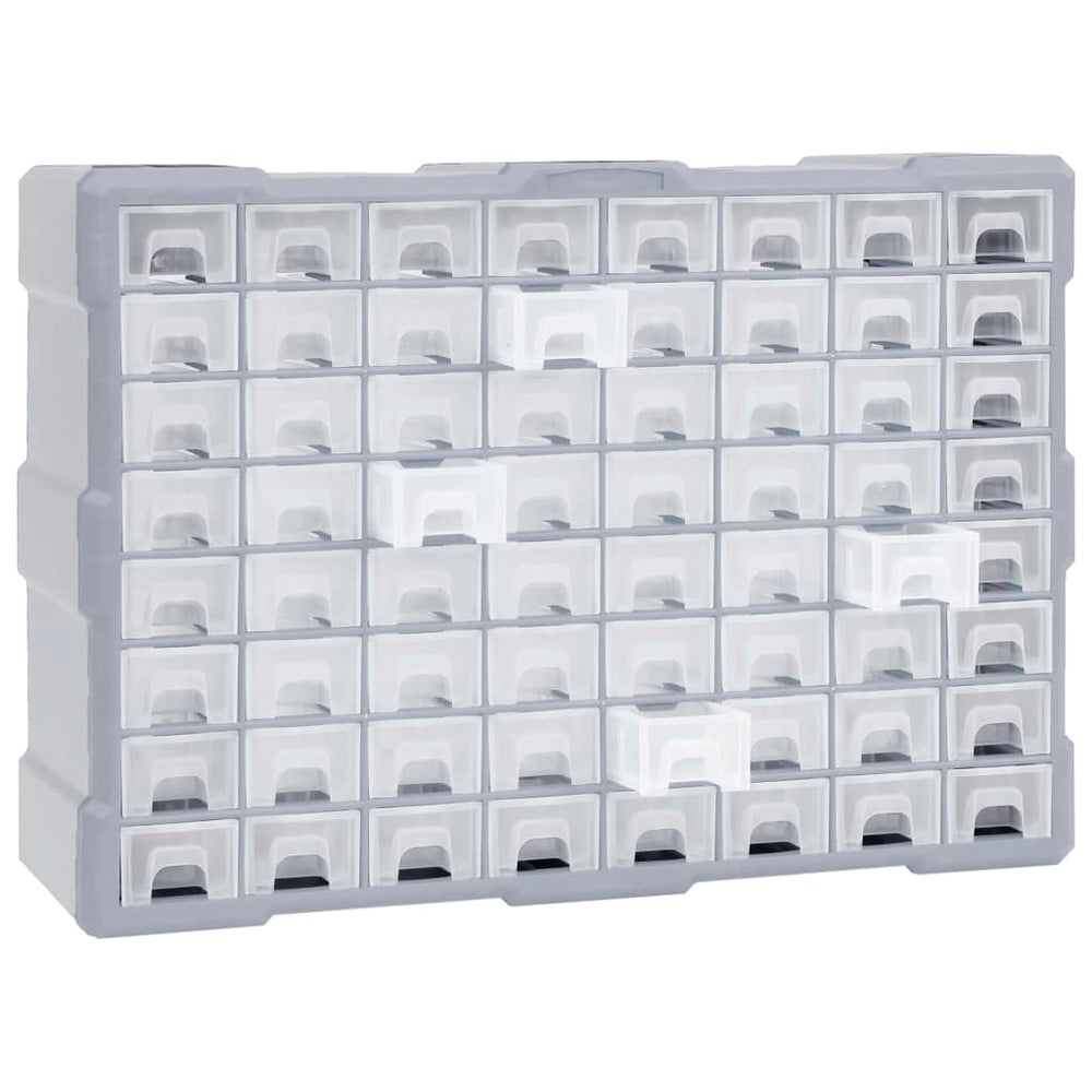 vidaXL 64-Drawer Multi-Drawer Organizer 52x16x37.5 cm