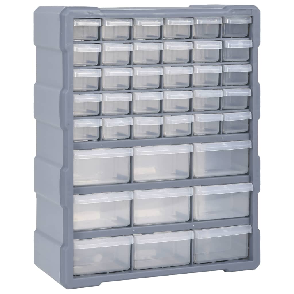 vidaXL Multi-Drawer Organizer with 39 Drawers 38x16x47 cm