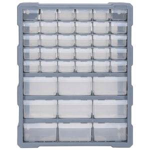 vidaXL Multi-Drawer Organizer with 39 Drawers 38x16x47 cm