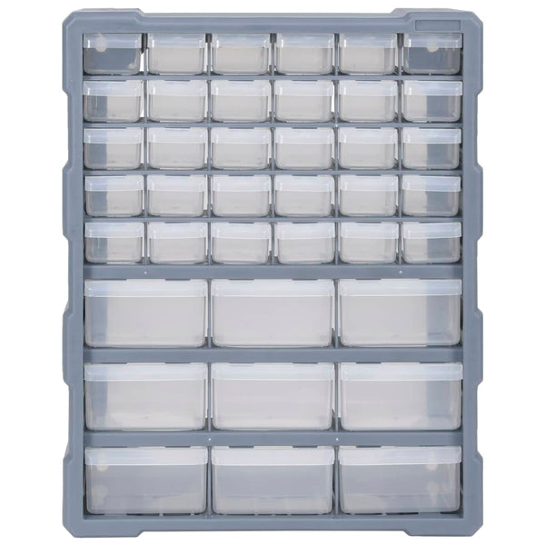 vidaXL Multi-Drawer Organizer with 39 Drawers 38x16x47 cm