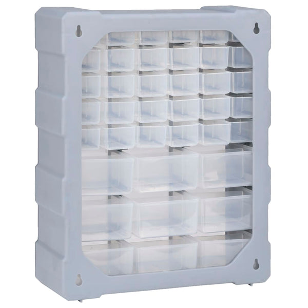 vidaXL Multi-Drawer Organizer with 39 Drawers 38x16x47 cm