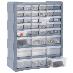 vidaXL Multi-Drawer Organizer with 39 Drawers 38x16x47 cm
